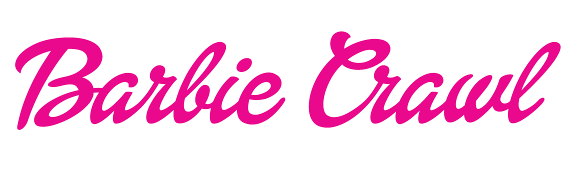 Barbie Crawl Text Logo